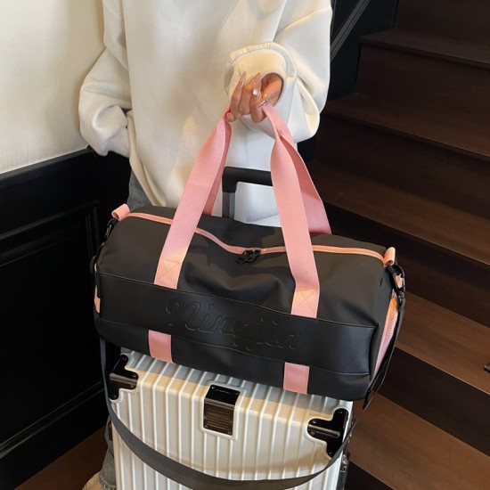 Large-capacity sports and fitness bag, men's and women's outdoor travel short-distance luggage storage bag, wet and dry separation yoga bag