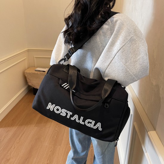 2025 new cross-border large-capacity, lightweight, trendy travel luggage with trolley attachment