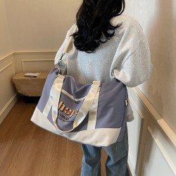 Trendy casual large-capacity short-distance travel carry-on luggage, wet/dry separation, sports and fitness bag with trolley attachment