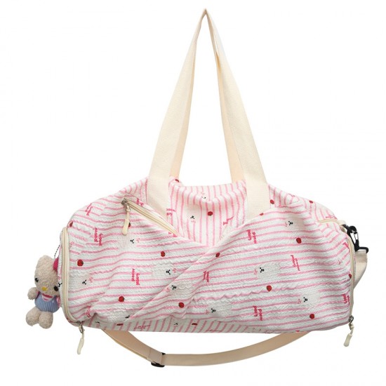 Stylish and versatile travel luggage with shoe compartment, wet/dry separation, sports yoga bag