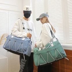 New large-capacity, lightweight travel bag for outdoor sports training, wet/dry separation, logo-printable fitness bag