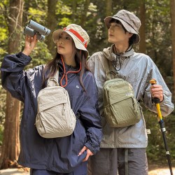 Cross-border outdoor travel backpacks, small size for men's sports backpacks Shanbao 2025 new lightweight and simple student backpack