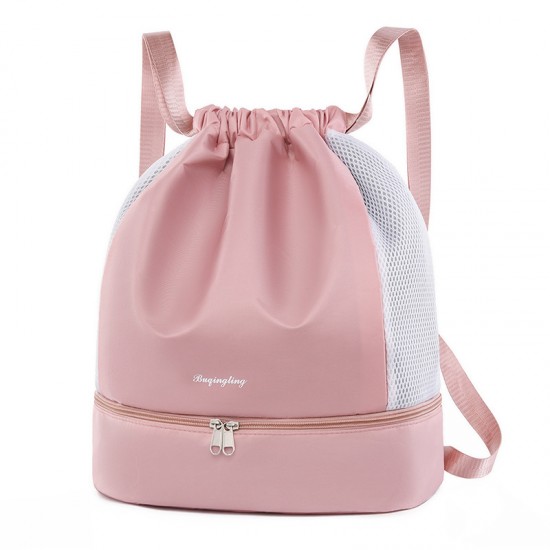 New women's wet/dry separation gym bags with shoe compartments, lightweight outdoor backpacks for swimming and yoga.