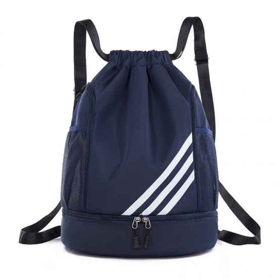 Cross-border wholesale backpack with drawstring pocket, lightweight basketball, soccer, foldable travel, and outdoor leisure backpack