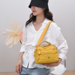 New cross-border model, simple and stylish, lightweight nylon crossbody bag, casual women's mobile phone and coin bag