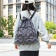 Fashionable sports bag, foldable drawstring handbag, large-capacity, portable, casual, home shopping backpack