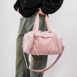 Unisex gym bags, casual, simple cross-cord design, travel bags, fashionable sports training and gym bags.