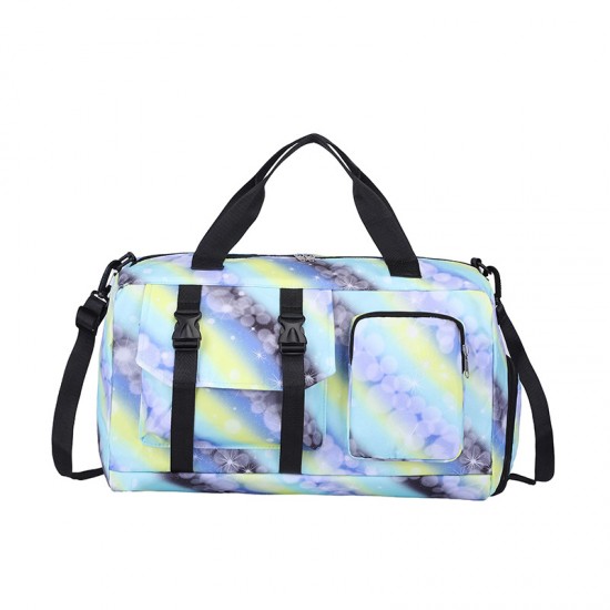 Wet/dry separation, sports and leisure fitness bag, fresh and stylish, large-capacity splash-proof travel bag