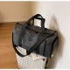 Men's and Women's Travel Bag, Large Capacity with Shoe Compartment, Business Travel Luggage Bag with Trolley