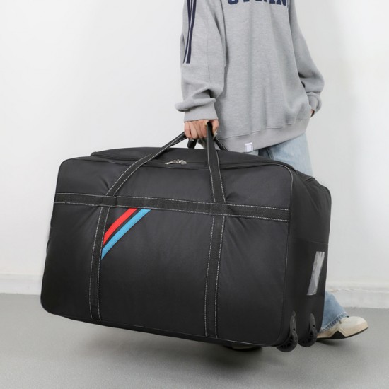 Large Capacity, Portable, Durable Wheeled Moving Luggage Bag, Home Travel, Seasonal Quilt Storage Bag