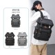 New men's large-capacity travel backpacks, stylish and trendy solid-color business laptop backpacks.