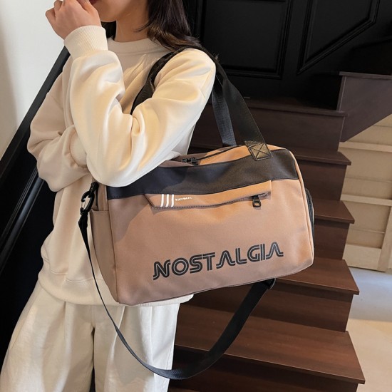 2025 new cross-border large-capacity, lightweight, trendy travel luggage with trolley attachment