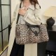 Personalized travel bags with niche designs, large capacity, European and American leopard print trolley bags.