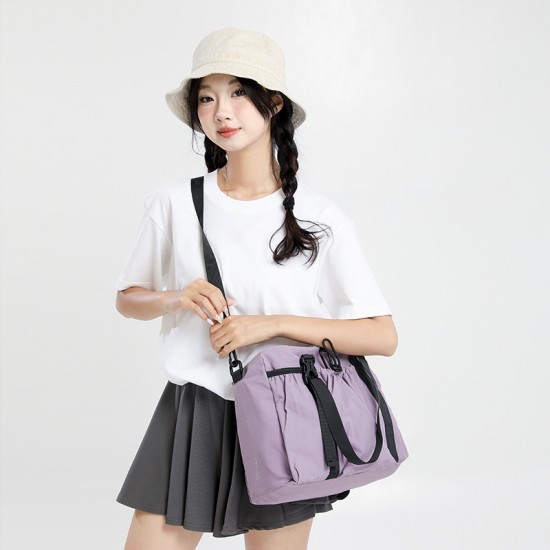 Korean-style fashionable lightweight travel bag, large-capacity outdoor sports and fitness bag, trendy casual carry-on bag