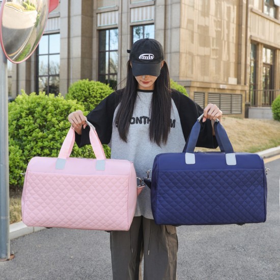 2025 new diamond-embroidered sports bag, large-capacity wet/dry luggage storage bag