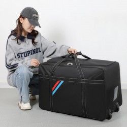 Large Capacity, Portable, Durable Wheeled Moving Luggage Bag, Home Travel, Seasonal Quilt Storage Bag