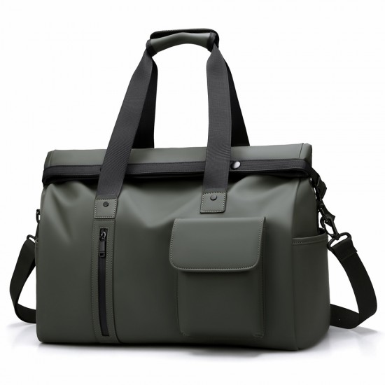 Fashionable men's travel bag, simple design, wet/dry separation carry-on luggage, trolley-type travel bag