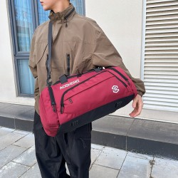 Large-capacity travel bag with shoe compartment, decompression shoulder strap, travel bag with trolley for men and women on business trips