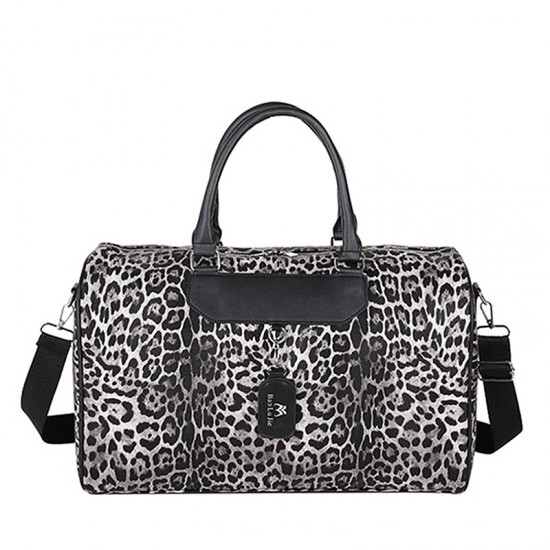 Personalized travel bags with niche designs, large capacity, European and American leopard print trolley bags.