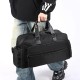 Men's large-capacity travel bag with multiple pockets, short-distance business trip outdoor storage, trolley function