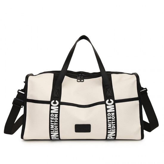 Stylish large-capacity travel bag with wet/dry separation and sports and fitness bag with trolley for men and women