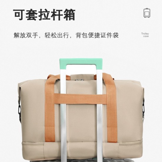 Cross-border new sports and fitness bags, wet/dry travel bags, large-capacity men's and women's casual commuter shoulder and crossbody bags.