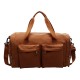 Unisex travel luggage with shoe compartment and double pockets, wet/dry separation, sports fitness bag
