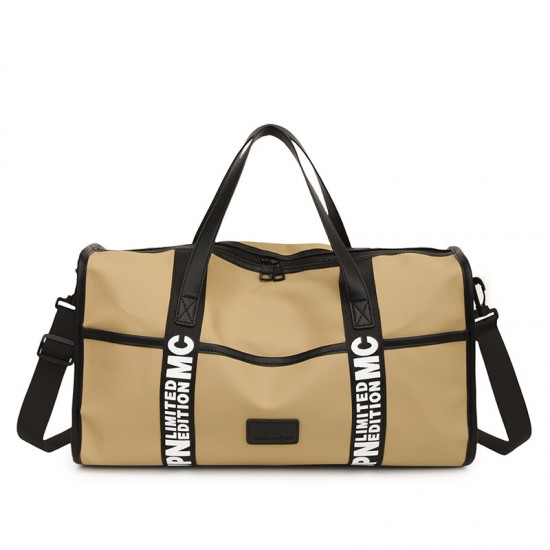 Stylish large-capacity travel bag with wet/dry separation and sports and fitness bag with trolley for men and women