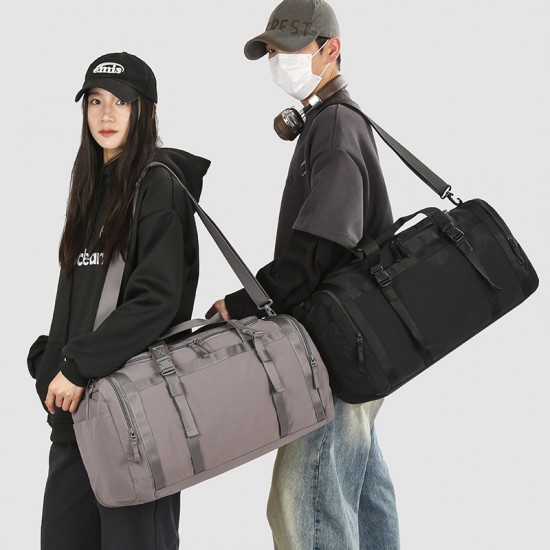 Casual sports bag, wet/dry separation, men's and women's gym bag with shoe compartment, travel bag, yoga bag, travel bag.