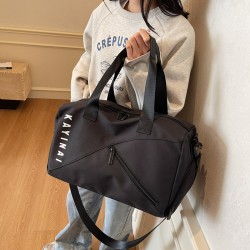 Men's and Women's Fashionable Short Trip Travel Bag with Shoe Compartment, Wet/Dry Separate Sports Gym Bag Separate sports and fitness bag