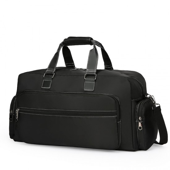 Men's large-capacity travel bag with multiple pockets, short-distance business trip outdoor storage, trolley function