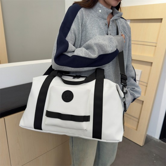 Travel Large-capacity casual travel luggage with wet/dry separation, sports training and fitness bag with trolley function