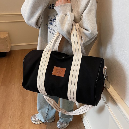 2025 New Men's and Women's College Student Clothing Storage Luggage Bag, Large Capacity, Casual Outdoor Travel Bag