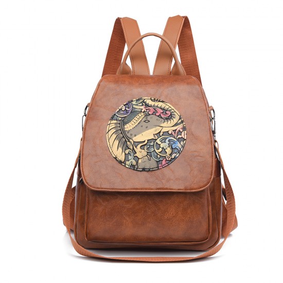 New cross-border soft leather backpacks Women's Korean-style fashionable large-capacity backpack, stylish and casual, versatile and versatile travel bag