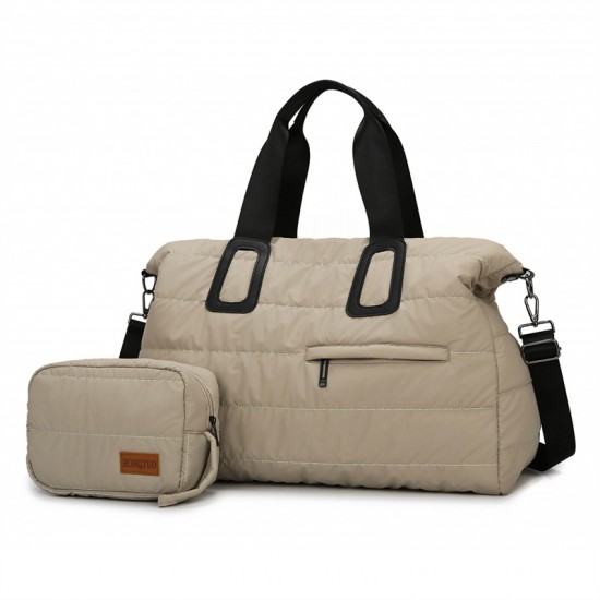 Simple, Casual, Large-Capacity, Short-Distance Travel Hand Luggage Bag with Small Pouch
