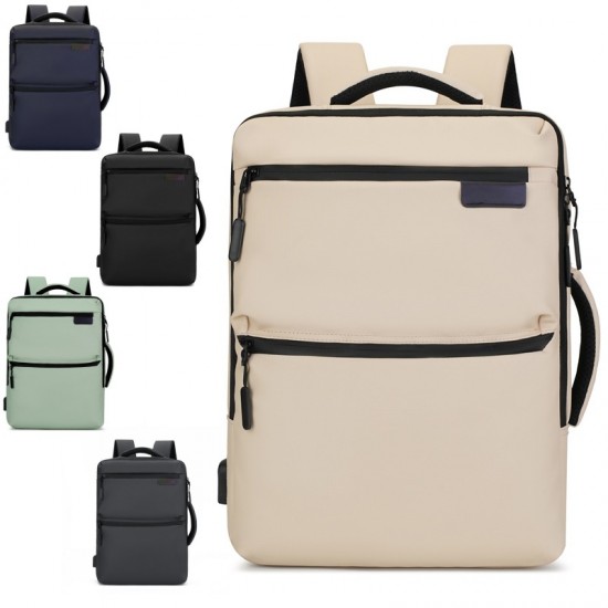 Cross-border backpack, large-capacity student laptop storage bag, foreign trade wholesale, simple business computer bag