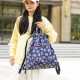 Fashionable sports bag, foldable drawstring handbag, large-capacity, portable, casual, home shopping backpack