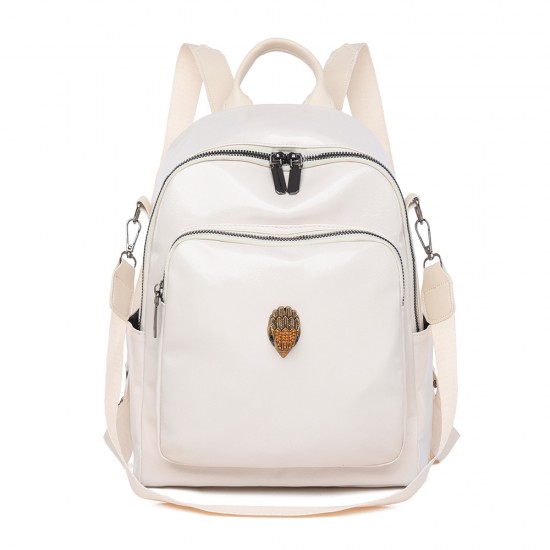 New cross-border trade soft leather backpacks, 2025 new Korean-style versatile and fashionable large-capacity business commuter backpacks