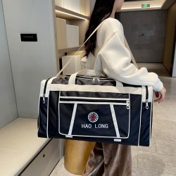 Unisex household clothing storage and moving bag, multi-pocket travel and leisure luggage in contrasting colors