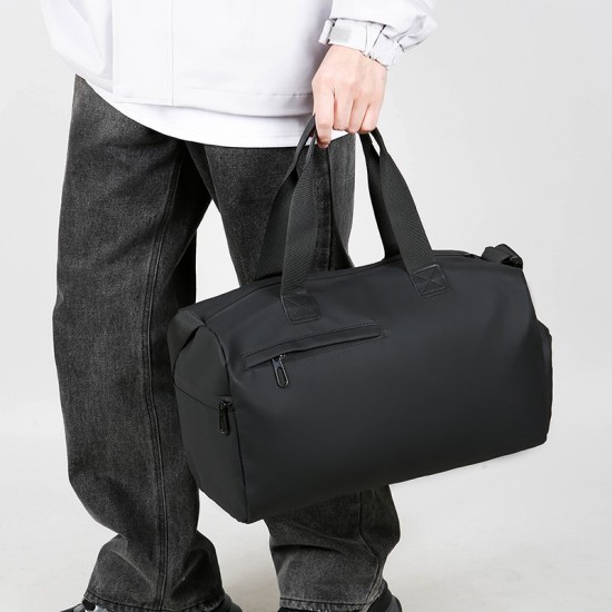 Cross-border wet/dry travel bag, solid color, stylish and versatile yoga and fitness bag, short-distance water-resistant duffel bag