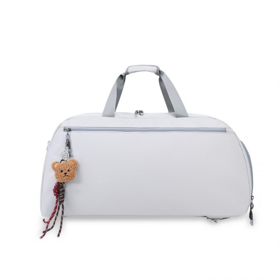 Simple, casual, large-capacity, lightweight travel bag with shoe compartment, student back-to-school clothing storage bag