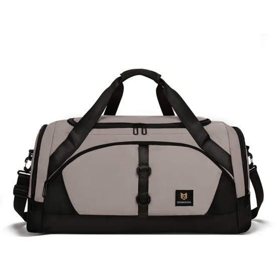 Lightweight travel bag with wet/dry separation and sports and fitness bag, large capacity, shoe compartment, casual travel bag with trolley