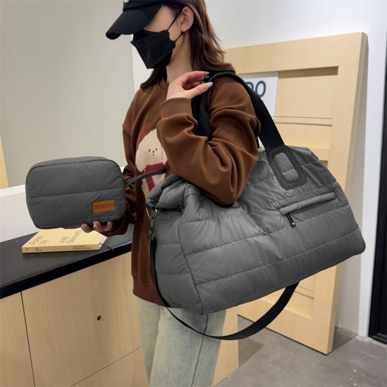 Simple, Casual, Large-Capacity, Short-Distance Travel Hand Luggage Bag with Small Pouch