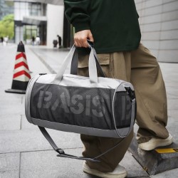 Fashionable men's and women's sports bag, wet/dry separation, travel bag, travel bag for short trips, travel bag with shoe compartment.