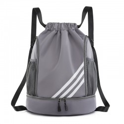 Cross-border wholesale backpack with drawstring pocket, lightweight basketball, soccer, foldable travel, and outdoor leisure backpack