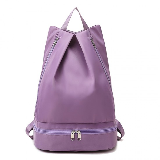 Wet and dry separation basketball sports bag, simple and lightweight swimming and fitness bag, large capacity short travel backpack